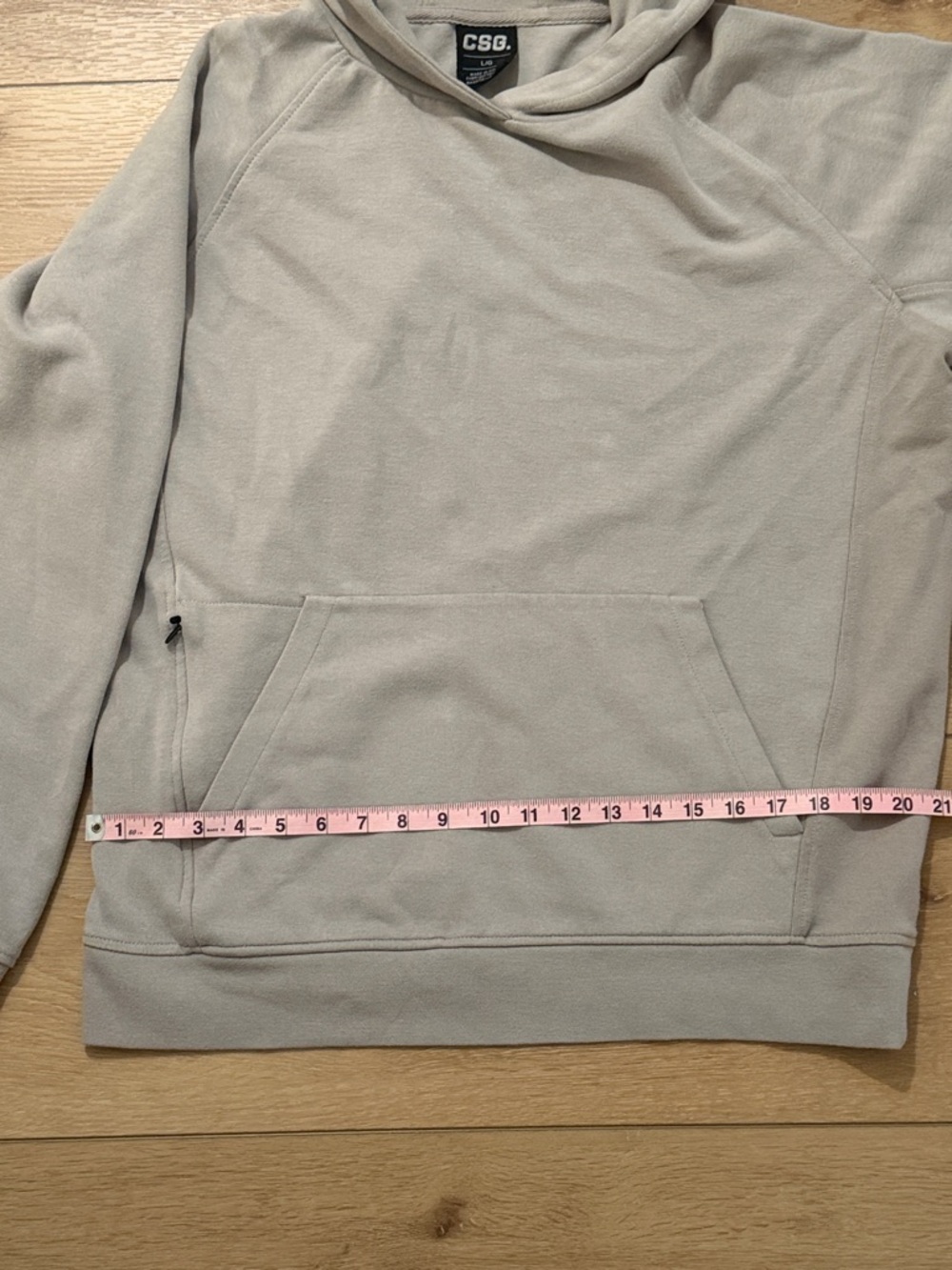 CSG Light Gray Two-Piece Hoodie & Jogger Set with Black Trim - Picture 8 of 12